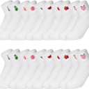 Eurzom 10 Pairs Women Sock Cute Cotton Crew Ankle Gift,Fruits, One Size