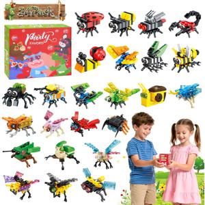 24-Pack Easter Figure Set Gifts for Kids,Building Blocks Set,Easter Basket Stuffers for Kids, Collectible Holiday Figures, Assorted Spring Easter Toys, Party Favors & Festive Gifts for Boys & Girls