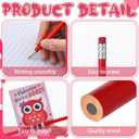 2 x 36 Pcs Valentine's Day Cards with Pencils Valentine Cards with Pencil Inserted Mazes Funny for Party Gift (Pink,Red,You're A Hoot)