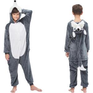 Animal Onesie Pajamas for Kids Christmas Onesie Cute One Piece Pajamas Sleepwear Gift for Boys Girls (8 Years, Gray)