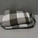 THE ART BOX Farmhouse Buffalo Plaid Check Tartan Curtains, Light Filtering Window Drapes for Living Room & Bedroom, Woven Plaid Pattern with Bow Tie Top, 2 Panels, 42" x 63", Green