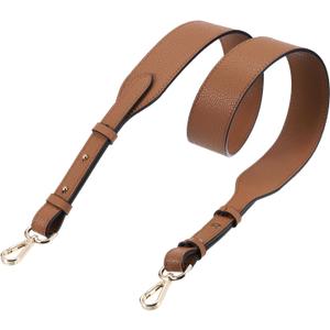 uxcell Leather Purse Strap, Adjustable Crossbody Replacement Straps for Handbags, Shoulder Bag (Light Brown, Gold Clasp)