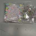 Landical 564 Pcs Bow Heart Keychain Making Kit DIY Mother's Day Bead Key Chain Craft Adjustable Name Beads String Mom Gift Easter Pastel Jewelry Backpack Accessories Holiday Party Favor(Candy Color)