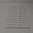 jinchan Striped Valance Window Treatment Linen Valance for Windows Small Window Valance Farmhouse Valance Curtain Light Filtering Valance Flax Valance 16 Inch Length Rod Pocket 1 Panel Tan on Beige