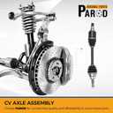 PAROD 665279 CV Axle Assembly Fit for 2007-2022 Lexus ES350, 2008-2018 Toyota Avalon, 2007-2017 Camry - 3.5L V6 Front Left Driver Side