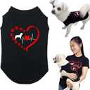 Dog Shirt Lovely Matching Dog and Owner Shirts Famliy Pet Clothes Puppy Summer Vest Tee Tops Parent-Pets Outfits for Small Medium Large Dogs Dog Costume Dry Cool Apparel Dogs&Mommy Sweatshirt