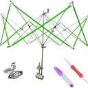 Yarn Swift Yarn Winder Yarn Ball Winder Knitting Yarn Holder for Skeins + 1 Pcs Scissors + 1PCS Adjustable Knitting Loop Crochet + 1PCS Crochet