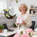 Retirement Gifts - Retirement Gift for Women, Men - Retired Ornament - Retired Gifts for Coworker, Boss, Employee, Teacher, Nurse, Friends, Women, Men - Stained Glass Christmas Ornament - Design B