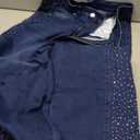 GRAPENT Fashion Jeans for Women 2025 High Waist Stretchy Dark Wash Denim Bell Bottom Darkness Blue Flare Jeans, Darkness Blue, L, Darkness Blue