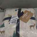 Eddie Bauer - Flannel Sheets Queen Size, Anti-Pilling & Wrinkle Resistant Cotton, Touchably Soft for All-Season Comfort - Bed Sheets with Matching Pillowcases & Fitted Sheet (Deer Hollow Green)