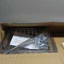 Fruit Vegetable Basket, 4 Tier Kitchen Storage Cart with Wooden Panel and Pull-Out Baskets, Snack Cart with Wheels for Fruit Potato Onion Vegetable Bread Snack