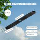 134149 Mulching Blades for Craftsman 42 inch Mower Blade LT2000 LT1000 YS4500 Replace 422719 532134149 Husqvarna Poulan Pro 42'' Deck Riding Lawn Mower 5 Point Star (2 Pack)