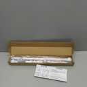 White Curtain Rods for Windows 28 to 48 Inch, Heavy Duty Curtain Rod Set with Brackets, Decorative Adjustable Curtain Rods for Bedroom, Living Room, 5/8" Metal Drapery Rod