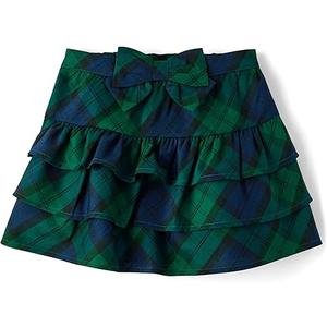 Floerns Women's Plaid Print Pleated Skirt Tartan School Uniform Mini Skirt. Size 12