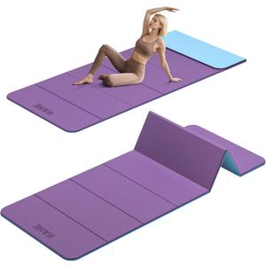 HAHE 7-Fold Design Extra Thick Yoga Mat 72"L x 24"W x 0.47", TPE