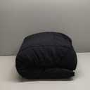 Messy Bed Washed Cotton Comforter and Sham Set (King, Black)