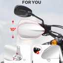 Benlari Stainless Steel Handguards, Larger Hand Guards Fit for Harley Sportster Touring Street Glide Road King Electra Glide 2007-2023 Fit for Hydraulic Clutch & Cable Clutch Style, Chrome
