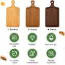 Nuenen 10 Pcs Mini Wooden Charcuterie Board Bulk, Small Wood Cutting Board for Crafts Laser Engraving with Knives Organza Bags Wedding Baby Shower Favors Gift (Square,Bamboo Color)