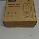 Smart WiFi Door Lock Deadbolt: SMONET Keyless Enrty Front Door Alexa Fingerprint Keypad Deadbolt Biometric Digital Electric Touchcreen Bluetooth APP Gateway Remote Control for House, Satin Nickel