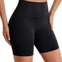 BAYDI Clouduxi Biker Shorts for Women 6" High Waisted Workout Gym Running Shorts Womens Buttery Soft Yoga Pants (Brown, S)