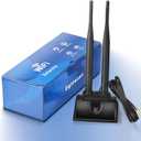 Eightwood WiFi Antenna with RP-SMA Male Connector, 2.4GHz 5GHz Dual Band Antenna Magnetic Base for PC Desktop Computer PCIe Bluetooth Card WiFi Router