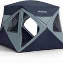 Camping Tent 4 Person Pop Up Tents for Camping, Instant Cabin Setup Tent in 60 Seconds Portable Hub Tent with Rainfly & Windproof for Outdoor Camping & Overlanding, Large