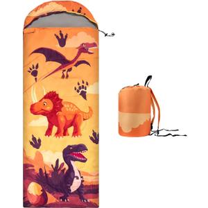 Kids Sleeping Bag for Camping - Lightweight 3 Season Child Backpacking Sleeping Bag for Girls and Boys, Waterproof Compact Youth Camping Gear for Outdoor by Croosseoutdoors