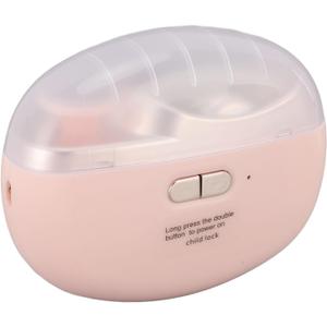 Electric Nail Clipper, Electric Nail Trimmer with Nail File, Mini Quiet Fingernail Trimmer with LED Light & 2 Speeds, Rechargeable Automatic Nail Clipper for Kids, Adult, Seniors (Pink)