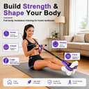 55 LBS Pedal Resistance Band with Handle-Non-Slip Fabric Foot Pedals Resistance Bands with Handles Home Workout Sit Up Exercise Equipment Thickened Latex Tubes Portable Home Workout Equipment