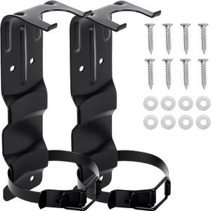 2 Pack Fire Extinguisher Brackets, 2.5 LB Fire Extinguisher Wall Mount Bracket, Metal Heavy Duty Fire Extinguishers Holder for Home, Car, RV, Truck, Mini Fire Extinguishers (Non-Universal)