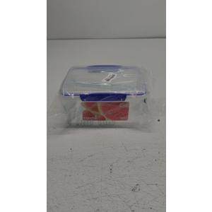 Sistema KLIP IT Rectangular Collection Food Storage Container, 101 oz./3 L, Clear/Blue
