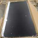 2-Tier Washer Dryer Countertop with 2.75" H Edge Rails, 58" W x 28" D Laundry Countertop for Folding Clothes, Washer and Dryer Topper with Non-Slip Pad (Black)