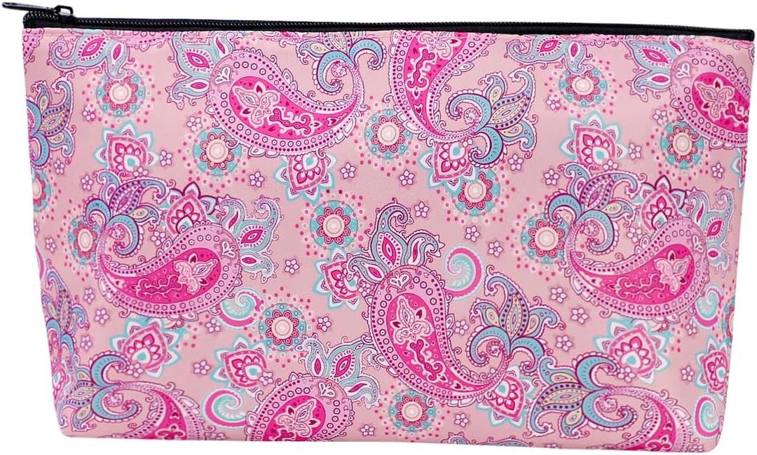 Empty Mahjong Bag,Thickened Pink Printed Soft American Mahjong Tiles Bag (Case Only)