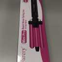 FARERY Mini Hair Crimper 3 Temperature Adjustable, 3 Barrel Curling Iron for Short Hair, Hair Waver for Women Beach Waves, 1/2 Inch Travel Size, Dual Voltage, Pouch Bag