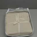 FOSSA Muslin Blanket with Fringe - 4-Layer 100% Cotton Gauze Super Soft & Breathable Throw -Lightweight Decorative Cooling Blanket for Bed, Sofa, Office (Beige, King (104"  90"))