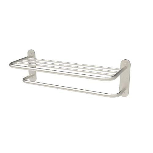 BATH EQUIPMENT FIXSEN 24 Inch Bathroom Towel Rack Towel Bar Towel Shelf Brushed Nickel Stainless Steel and Zinc Alloy Wall Mount 1pc for House Lavatory and Hotel