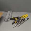 Sponge Mop,Masthome Roller Sponge Mop,Easy Self Squeeze Mop and Stainless Steel Handle,PVA Mops with 3 Absorbent Mop Refills for Home Use Tile Floor Bathroom Cleaning (Yellow-grey)