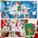 12 Set/384 Pcs Christmas Stationery Party Favors Bulk Christmas Classroom Gifts Include 6-in-1 Multicolor Ballpoint Pen Bookmarks Ruler Notebook for Stocking Stuffers Xmas Exchange Gift Prize