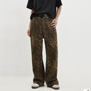 Leopard Jeans Women&Men Denim Pants 4