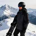 Skiing Motocross Goggles,Racing Riding Goggles ATV Dirt Bike,Ventilation Anti-Fog UV Impact Resistant for Adult (330 Series, Black Frame and Grey Lens)