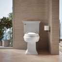 KOHLER K4732-RL-0 Transitions Elongated Toilet Seat Closed-Front with Integrated Child-Size Seat, Quiet-Close, and Grip-Tight Bumpers, White
