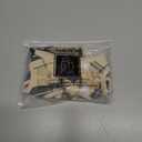 EXPAWLORER Plaid Small Dog Harness and Leash Set with AirTag Holder - No Pull Soft Padded Step in Dog Vest Harness Medium Sized Dog, Reflective Puppy Harness, Collar and Leash for Walking, Khaki S