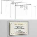 Amyhill 4 Pcs Clear Acrylic Business License Frame for Wall Cosmetology License Frame 8.55 x 3.84 x 0.2 Inch with Hanging Buckle Acrylic Display Certificate Holder for Salon Spa Office Business