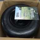 RONPOW 13x6.50-6 Lawn Mower Flat Free Tires and Wheels, 13x6.5-6 Heavy Duty Solid Front Tire for Zero Turn Mowers, 500Lbs Load, Universal 3/4", 5/8" and 1/2" Bearings, 5.51"-7.91" Hub, 2Pack Black
