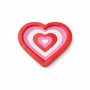 FYSUIMU 50 Pcs Valentine's Day Paper Plates Disposable Plates Red Pink Heart Shaped 8.6 x 9.3 Inch Decorative Tableware Dessert Plate for Wedding Anniversary Party Tableware Supplies Pack of 5