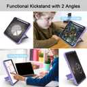 Azzsy Case for iPad (A16) 11th Generation 11 Inch 2025 / iPad 10th Generation 10.9 Inch 2022, [Built-in Pencil Holder] Heavy Duty Shockproof Rugged Protective Case, Light Purple