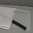 Upgraded Magnetic Pool Skimmer Guard, Skimmer Net Cover Protector to Catch Leaves Debris Insects, New Magnet Design Easy Install & Removable, Prevents Skimmer Clogging Blockage