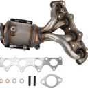 KAC Catalytic Converter for 2012-2019 Soul 1.6L, 2011-2019 Accent, 2012-2019 Rio, 2012-2017 Veloster 1.6L Catalytic Converters Kit Direct-Fit Automotive Replacement OEM#674891 (EPA Compliant)