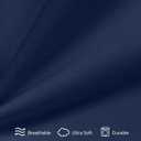 Cot Sheets 31" x 75"(Sheet Only), Cot Fitted Sheet Ultra Soft and Breathable Snug Fit for Narrow Twin Mattress/RVs Bunk/Guest Beds/Army Cots/Trifold Mattress/Travel Size Mattress Navy
