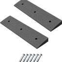 Heavy Duty Rubber Curb Ramps, 2'' Rise, 2 Pack, 6600 LBS/3T Capacity, for Driveway, Loading Dock, Bike, Vehicle, Warehouse, Sidewalk, Wheelchair (2" H)